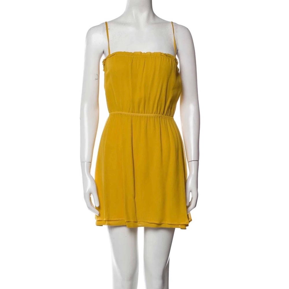 Reformation Yellow Mini Dress
